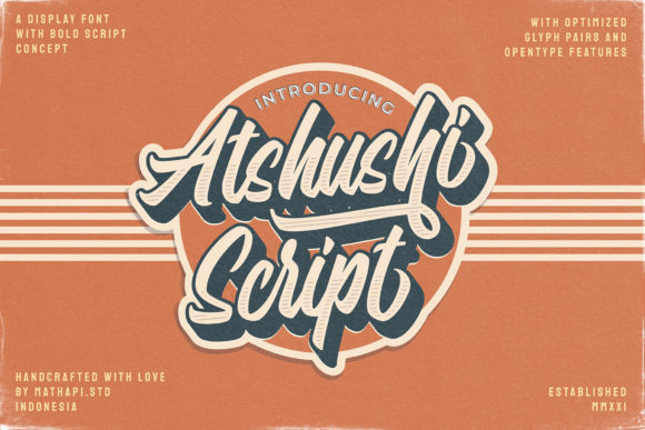 Atshushi Script: A Bold Handwritten Font for Headlines