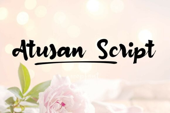 Atusan Script: The Handwritten Font That Feels Like a Warm Conversation