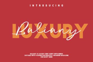 Baliany Script: A Luxurious Handwritten Font for Modern Brands