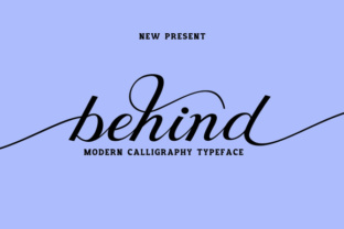 Behind Script: An Elegant Hand-Drawn Script for Modern Designs