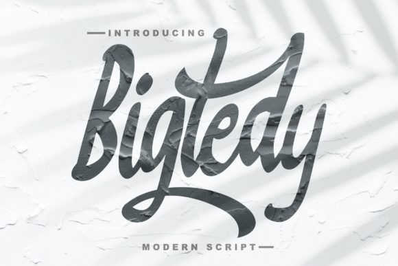 Bigtedy Script: Crafting Authentic Handwritten Charm