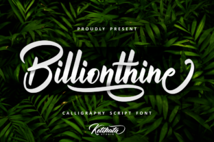 Billionthine Script: A Handwritten Font with Authentic Character