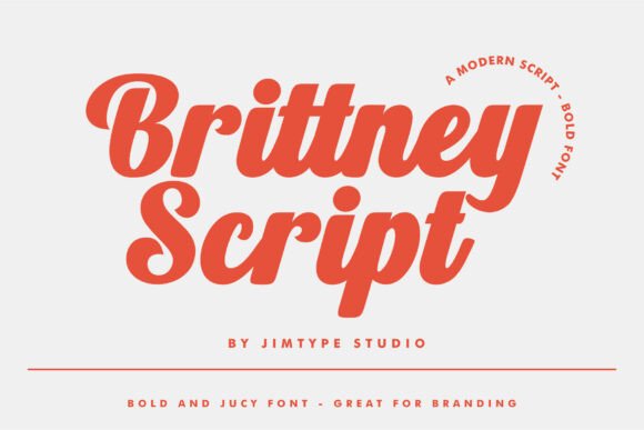 Brittney Script: A Bold, Confident Script Font for Modern Brands