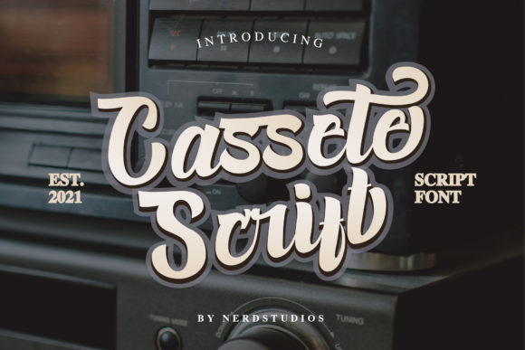 Cassete Script: Bold Handwritten Font for Dynamic Headlines