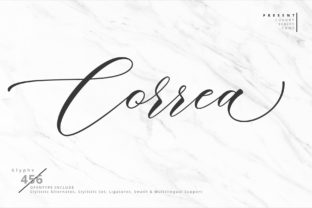 Correa Script: A Modern Handwritten Font with a Bold Twist