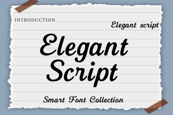 Elegant Script: A Timeless Font for Refined Designs