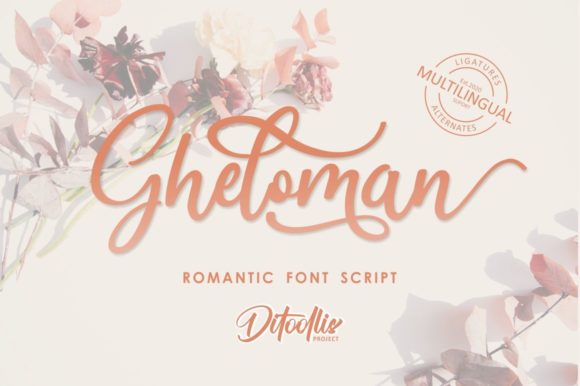 Gheloman Script: Elevating Your Designs with Flowing Elegance