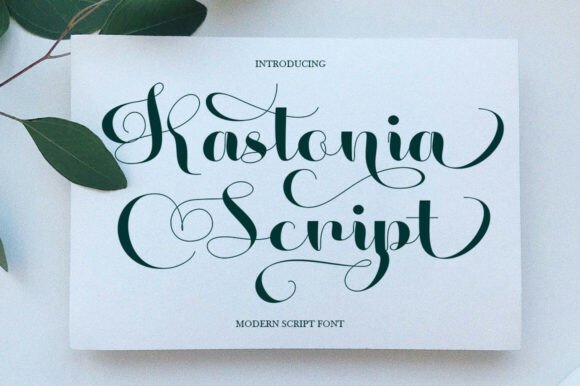 Kastonia Script: The Modern Calligraphy Font for Luxury Design