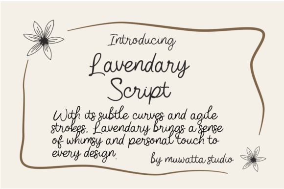 Lavendary Ground Script: A Font Full of Whimsy