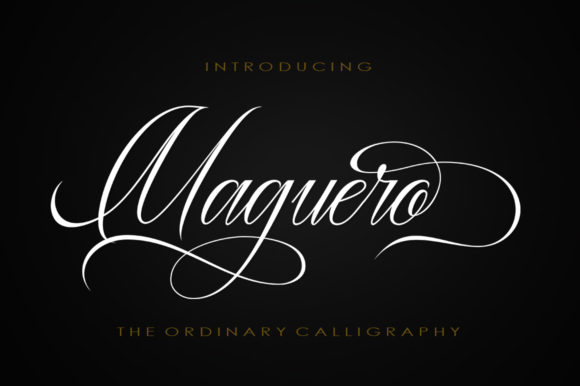 Maguero Script: A Modern Handwritten Font with Elegant Swashes