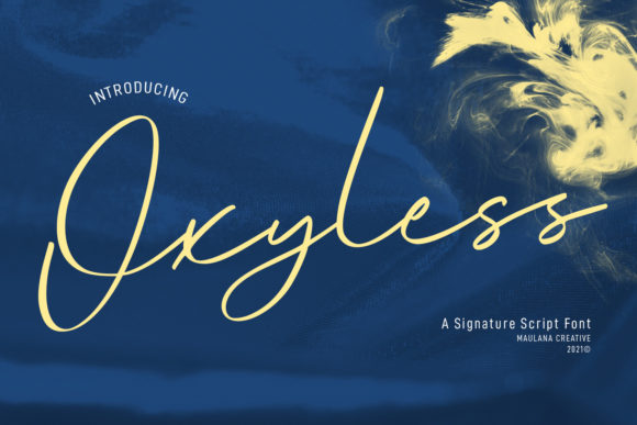 Oxyless Script: The Refined Script Font for Modern Design