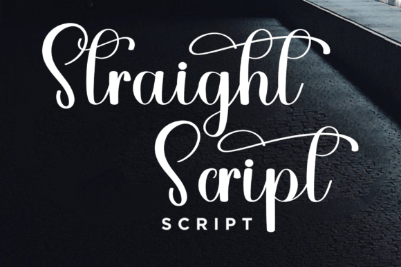 Straight Script: The Elegant Calligraphy Font for Timeless Design